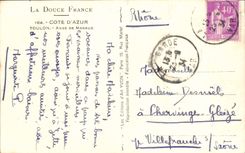 CPA La Douce France Cote d'Axur Toulon Anse de Magaud 