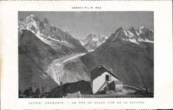 CPA Agenda PLM Savoie Chamonix La Mer de Glace vue de la Flegere 