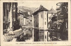 CPA Annecy Hte Savole Palais de l'Ile et le Thiou Deversoir du Lac 