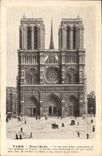 CPA Paris Notre Dame Un des beaux monuments de l'Art gothique en France  Jean de Chelles 