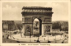 CPA Paris Arc de Triomphe Triomphal Arch 