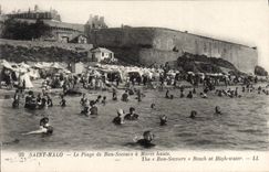 CPA Saint Malo La Plage de Bon Secours a Maree Haute 