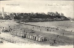 CPA Cote d'Emeraude Dinard La Plage et la Malouine 