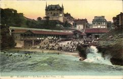 CPA Blarritz Les Bassin du Port Vieux 
