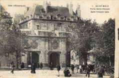 CPA Cote d'Emeraude Saint Malo Porte Saint Vincent 