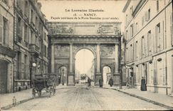 CPA La Lorraine Illustree Nancy Facade interieure de la Porte Stanislas 