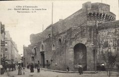 CPA Cote d'Emeraude Saint Malo La Grande Porte Vue interieure 