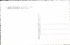 CPA Azay le Rideu I et L Le Chateau National