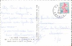 CPA La Creuse Pittoresque Le Confluent de la Cruise et de la Sedekke devant le Rocher des Flleuses