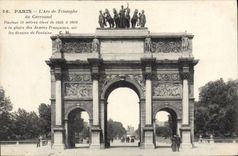 CPA Paris L'Arc de Triomphe du Carrousel 