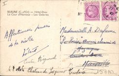 CPA Beaune C d'Or Hotel Dieu La Cour d'Hanneur Les Galeries 