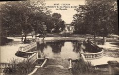 CPA Dijon Square de la Place Darcy Le Bassin 
