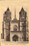 CPA Dijon Facade de la Cathedrale Saint Benigne 