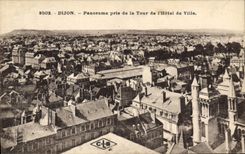 CPA Dijon panorama pris de la tour de l'hotel de ville 