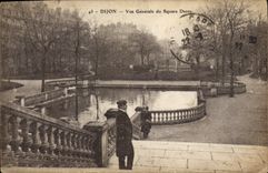 CPA Dijon vue generale du Square Darcy 