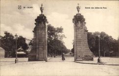 CPA Dijon entree des Allees du parc 