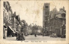 CPA Dijon place Emile Zola 
