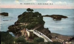 CPA Biarritz B P Rocher du Basta 