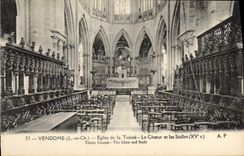 CPA Vendome L et Ch eglise de la Trinite le Choeur et les Stalles XV S 