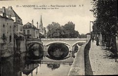 CPA Vendome L et Ch pont Chartrain sur le Loir 