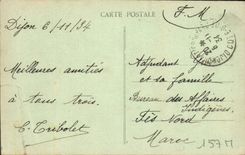 CPA Dijon statue de Saint Bernard 