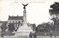 CPA Dijon monument Carnot Gasq et Math Morceau sculpt 