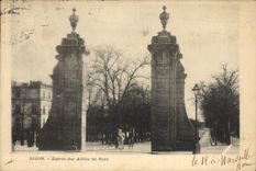 CPA Dijon entree des Allees du parc 