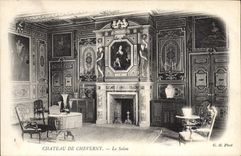 CPA Cheteau de Cheverny le salon 
