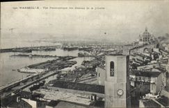 CPA Marseille vue panoramique des Bassins de la Joliette 