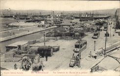 CPA Marseille vue generale des Bassins de la Joliette 