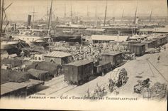 CPA Marseille Quai d'Embarquement des Transatlantiques 