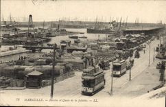 CPA Marseille Bassins et Quais de la Joliette Tramway