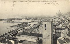 CPA Marseille vue panoramique des Bassins de la Joliette 