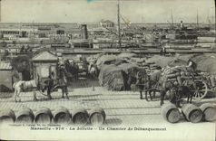 CPA Marseille la Joliette un Chantier de Debarquement 