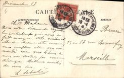 CPA Marseille la Jetee par un jour de Mistral 