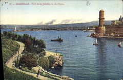CPA Marseille Port de la Joliette vu du Pharo 