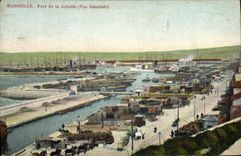 CPA Marseille port de la Joliette vue generale 