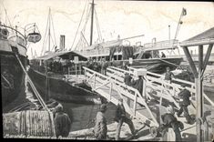 CPA Marseille Embarquement des Passagers 