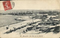 CPA Marseille un coin de la Joliette 