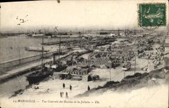 CPA Marseille vue generale des bassins de la Joliette 