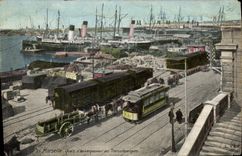 CPA Marseille Quais d'Embarquement des Transatlantiques 