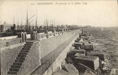 CPA Marseille Promenade de la Jetee 