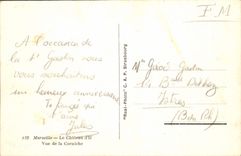 CPA Marseille le Chateau d'If vue de la Corniche 