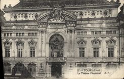 CPA Tours I et L le Theatre Municipal 