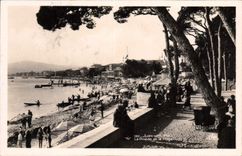 CPA Juan les Pins la Pinede et la plage 