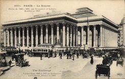 CPA Paris la Bource elevee de 1806 a 1827 par Bronguiart et Labarre modifiee en 1903 