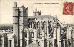 CPA Narbonne cathedrale Saint Just 