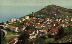 CPA La Turbie vue generale et la Tete de Chien 