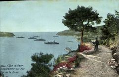 CPA Cote d'Azur Villefranche sur Mer vue de la rade 