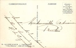 CPA La Cote d'Azur Cap d'Antibes Villa Eilenroc Allee de Palmiers